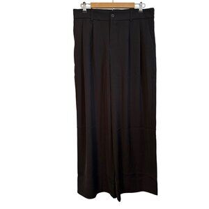 Noahella Womens Wide-Leg Black Pants Size L 100% Polyester pants. NWT